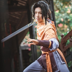 【全新出】王者荣耀东方曜李逍遥cos大全套衣服假发道具鞋xd