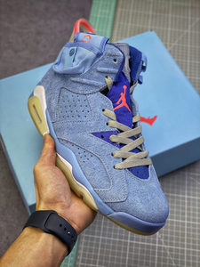 【头层皮】aj6 口袋天蓝色