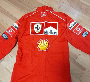 fila f1法拉利车队万宝路长袖衬衫 赛车服