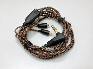 无氧铜四芯麻花编织mmcx耳机线,柔软减少听诊效应,mmcx