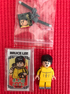 乐高 第三方人仔 poke 李小龙 赠送小配件 所见如所得