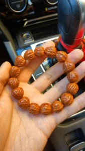 3包浆门头沟野生矮桩粗筋蚂蚁纹秋子小核桃文玩手串 自玩纯