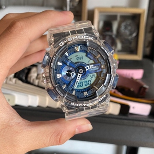 卡西欧ga110dc,牛仔蓝配色手表男表/gshock