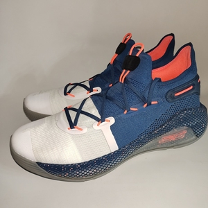 ua curry6 库里6 生日 白蓝,全新无盒,47.5码