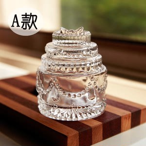 梦想家灰姑娘的水晶玻璃高跟鞋透明玻璃浴缸小饰品情人节礼物