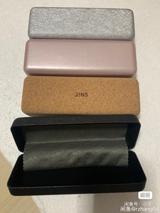 jins睛姿专柜眼镜盒-全新出售,折叠款,方盒,大兜,款式颜
