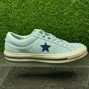 43匡威水蓝色木村一星翻毛皮低帮男女鞋滑板鞋160585c