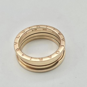 bvlgari/宝格丽   65号玫瑰金两环弹簧戒指 经典百