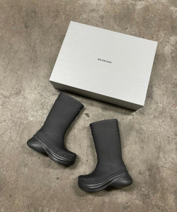 balenciaga巴黎世家 crocs 长筒靴子 洞洞鞋雨