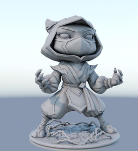 lol英雄联盟凯南电耗子手办模型gk白模摆件全新