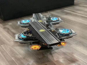 王牌现货兼容乐高神盾局航母,航空母舰积木,87025积木07