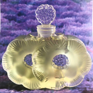 精选好物#法国莱俪水晶香水瓶 lalique 古董香水瓶