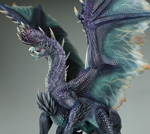 怪物猎人煌黑龙(龙属性)涂装完成.此作品高为  31x30x