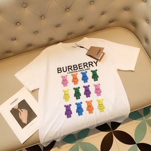 自购正品奢侈品burberry巴宝莉bbr彩熊短袖t恤潮人必