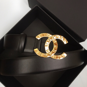 chanel香奈儿女士腰带皮带经典双c扣
