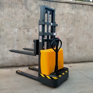 全电动堆高叉车站驾步行式液压电瓶装卸铲堆垛机升高自动搬运升降