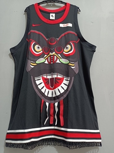 clot x n k 联名舞狮系列篮球限定刺绣中国风球衣篮球