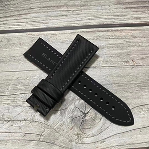 宝铂五十寻胶带 适用于宝珀五十寻噚表带原装5000碳纤维帆布