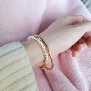 crd克徕帝 光圈素圈足金黄金手镯