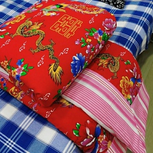 老式手工纯棉花被子新疆长绒棉手工缝制花被子复古老式手缝被双人