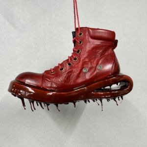 先锋暗黑ccp真皮滴胶滴蜡溶解鞋个性厚底钛合金高帮鞋冰锥融化