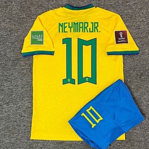 2022卡塔尔世界杯巴西队球衣10号内马尔,有泰版,有套装