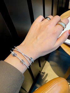 apm时来运转手镯女 转运滑动开口手环简约时尚手镯