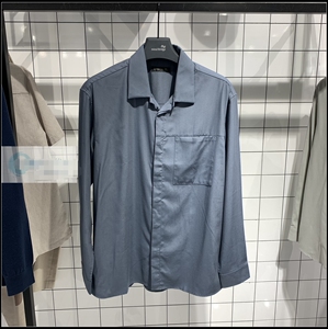 mind bridge百家好男装长袖宽松衬衫衬衣mvws61