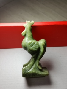 北朝鲜老玉 玉公鸡 玉摆件