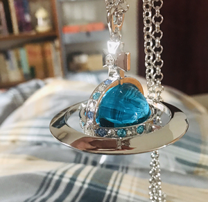 vivian westwood 西太后 立体土星项链 30m