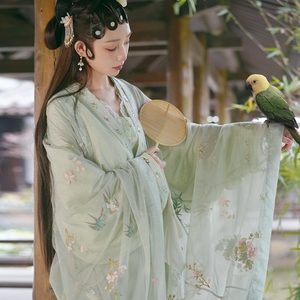 [正品出租]dear栗原创【黛玉】红楼系列影视服绿色网纱春夏