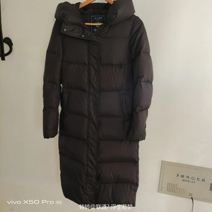 air玲泠淘宝joyloop,黑色中长款羽绒服,尺码66