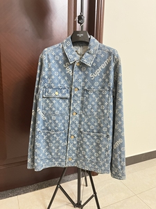 lv联名supreme牛仔外套