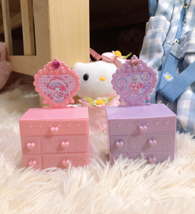 三丽鸥啵啵兔美乐蒂收纳盒摆件桌面便签小抽屉玩具盒绝版03年款