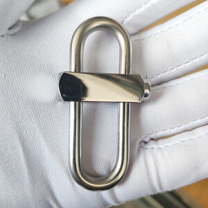 手工304全不锈钢钥匙扣环圈中字扣鲁班锁潮男汽车腰挂扣个性创