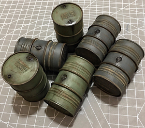 1/16 1/18 二战美军德军坦克 油桶 兵人场景配件模型