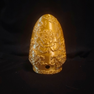 金色宋制 山口冠 汉服发冠 头冠  3d打印发冠 仿宋女冠