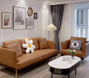 顾家家居西西里9601真皮沙发意式轻奢实体款正品代购 包邮包