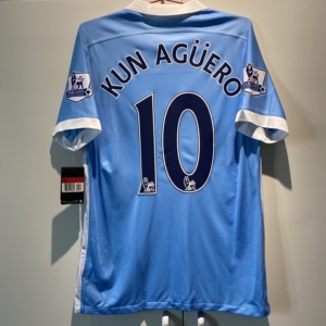 曼城 1516 主场球衣 球员版 l码 阿圭罗 fullse