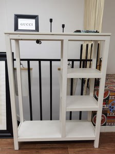 ikea/宜家 汉尼斯开放式衣柜衣架包架服装店实木展示架