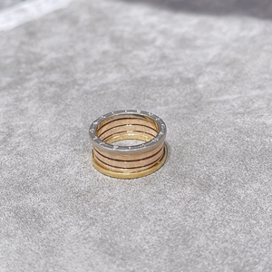 卡地亚 三色金弹簧戒指64号 单l75r7s