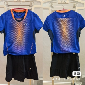 正品佩吉酷羽毛球服女