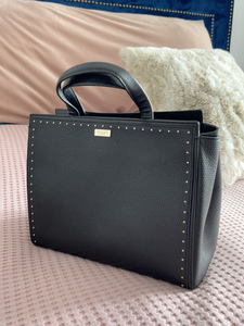 katespade杀手包荔枝纹牛皮托特包9新 配有长肩带可手