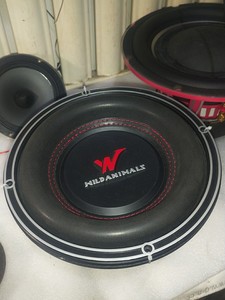 德国野兽10寸低音炮,低价处理,维修过,喇叭线断过,维修好了