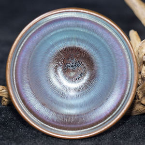 非遗传承人 张伟【木兰甲福禄盏】建阳建盏主人杯 口径7.7 v81