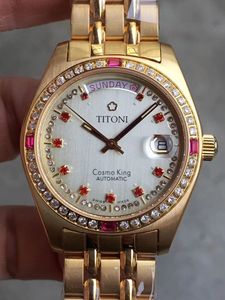 king瑞士自动机械男士手表 早期梅花王707(精磨2824机芯)0人付款1200