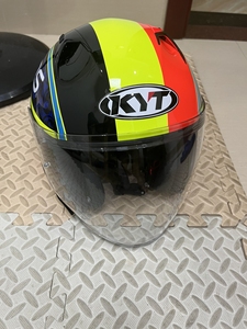 意大利kyt摩托车半盔男女双镜片机车夏季半覆式轻便头盔四季通