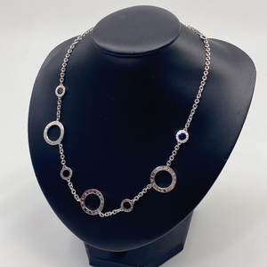 宝格丽 圆环黑陶瓷长款项链 毛衣链 2337