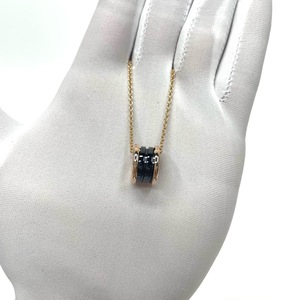 bvlgari宝格丽 黑色陶瓷玫瑰金项链 尺寸47cm全长