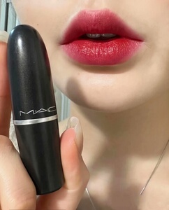 正品mac魅可子弹头口红俄罗斯红612russian叼着棒